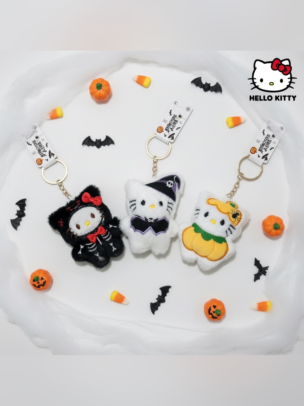 NWT Hello Kitty Halloween Plush Keychain (pick yours)